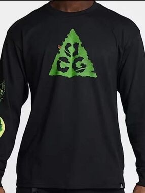 Nike ACG Long Sleeve Ants Men's Size Medium Loose Fit Black Shirt HJ0802-010